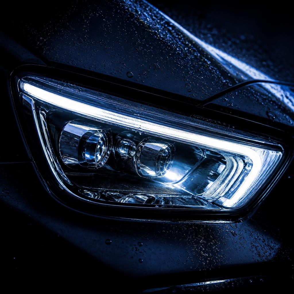 Crystalline matrix headlight